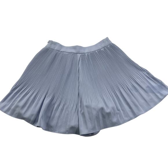 Idem Ditto Pleated Flowy Wide Leg Feminine Shorts Sky Blue Fully Lined Size S - Picture 9 of 10